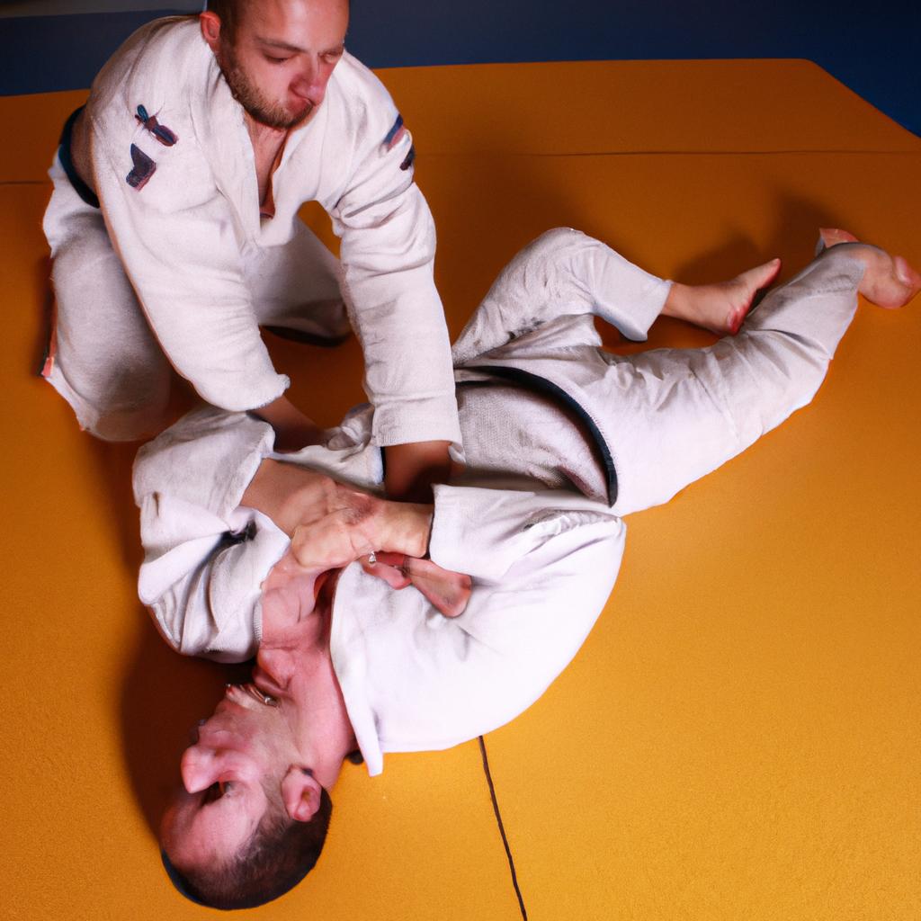 Man performing Brazilian Jiu-Jitsu techniques